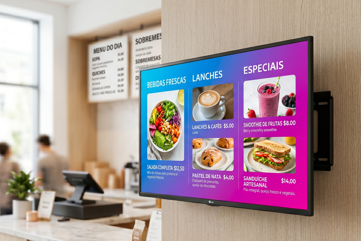 Sua vitrine digital em tela profissional
